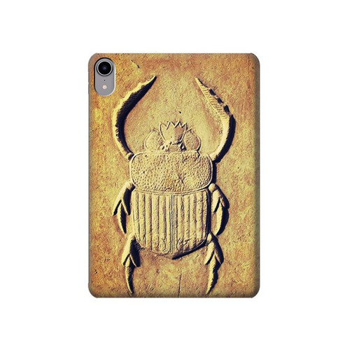 S2401 Scarabée égyptien Beetle imprimé graphique Etui Coque Housse pour iPad mini 6 7, iPad mini (2021,2024)