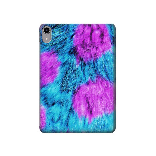 S2757 Monstre de fourrure Motif graphique Peau Etui Coque Housse pour iPad mini 6 7, iPad mini (2021,2024)
