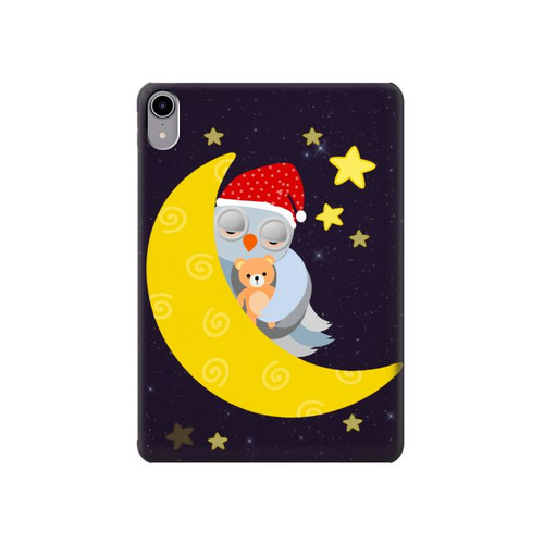 S2849 Mignon Lune Nuit Sleepy Chouette Etui Coque Housse pour iPad mini 6 7, iPad mini (2021,2024) S2849 Mignon Lune Nuit Sleepy Chouette Etui Coque Housse pour iPad mini 6 7, iPad mini (2021,2024)