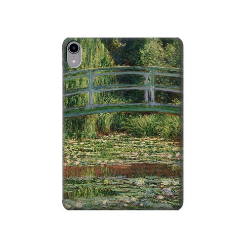 S3674 Claude Monet La passerelle japonaise et la piscine de nénuphars Etui Coque Housse pour iPad mini 6 7, iPad mini (2021,2024)