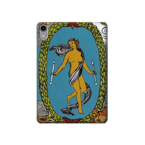 S3746 Carte de tarot le monde Etui Coque Housse pour iPad mini 6, iPad mini (2021)