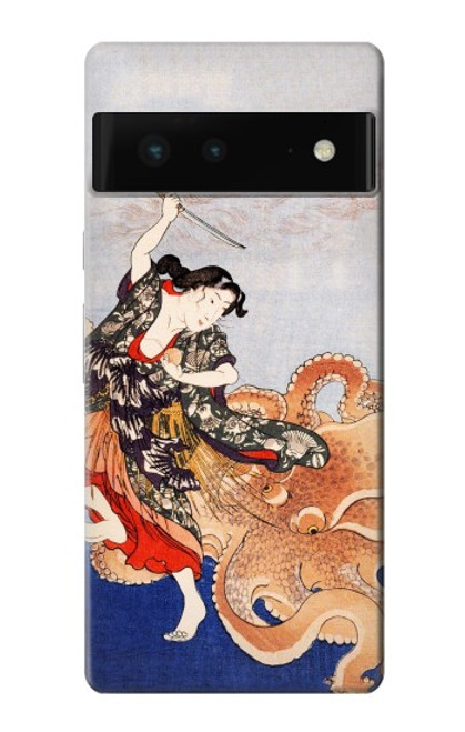 S2496 Japon Art Utagawa Kuniyoshi Tamatori Etui Coque Housse pour Google Pixel 6