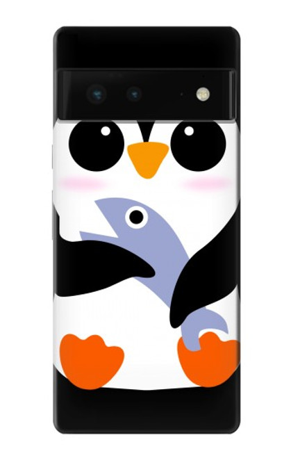 S2631 Mignon Bébé Pingouin Etui Coque Housse pour Google Pixel 6