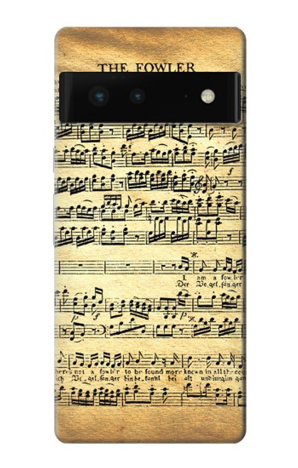 S2667 Fowler Mozart Partitions Etui Coque Housse pour Google Pixel 6