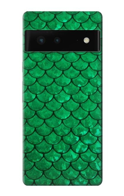 S2704 Vert poisson échelle motif graphique Etui Coque Housse pour Google Pixel 6