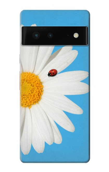 S3043 Coccinelle Daisy millésimé Etui Coque Housse pour Google Pixel 6