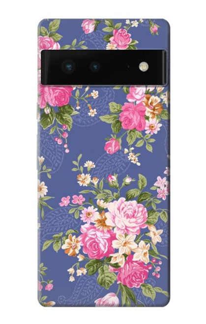 S3265 Motif Fleur millésimé Etui Coque Housse pour Google Pixel 6