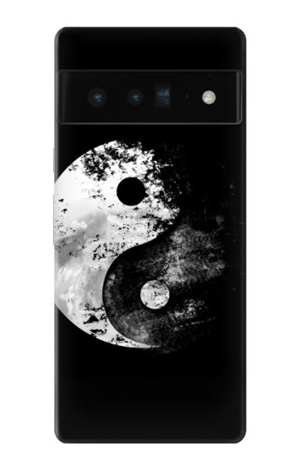 S1372 Lune Yin-Yang Etui Coque Housse pour Google Pixel 6 Pro