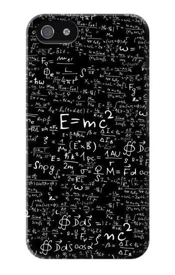 S2574 Mathematics Physics Blackboard Equation Etui Coque Housse pour iPhone 5 5S SE