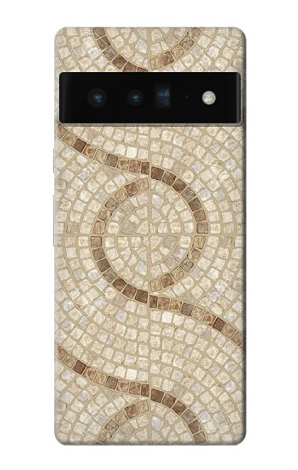 S3703 Carreaux de mosaïque Etui Coque Housse pour Google Pixel 6 Pro