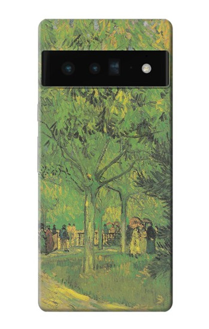 S3748 Van Gogh une ruelle dans un jardin public Etui Coque Housse pour Google Pixel 6 Pro