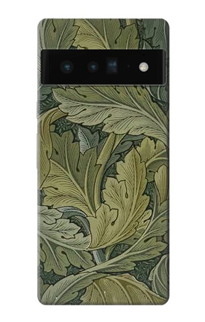 S3790 William Morris Acanthus Leaves Etui Coque Housse pour Google Pixel 6 Pro