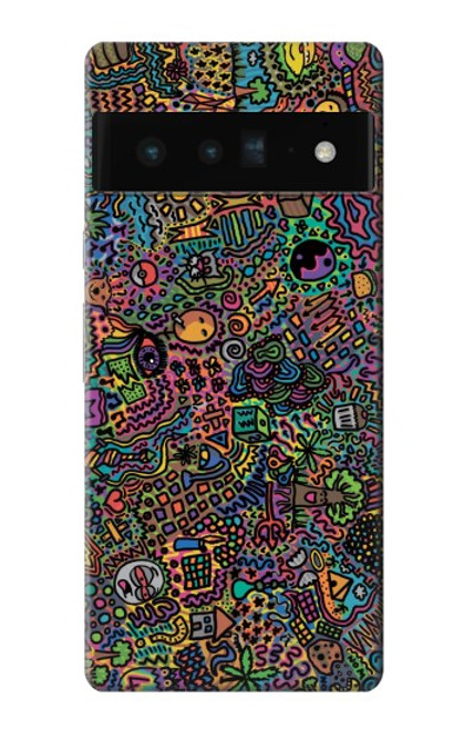 S3815 Art psychédélique Etui Coque Housse pour Google Pixel 6 Pro