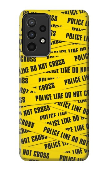 S2088 Banderole de la police ne pas dépasser Etui Coque Housse pour Samsung Galaxy A52s 5G