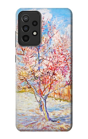 S2450 Van Gogh Fleur de Pêcher Etui Coque Housse pour Samsung Galaxy A52s 5G