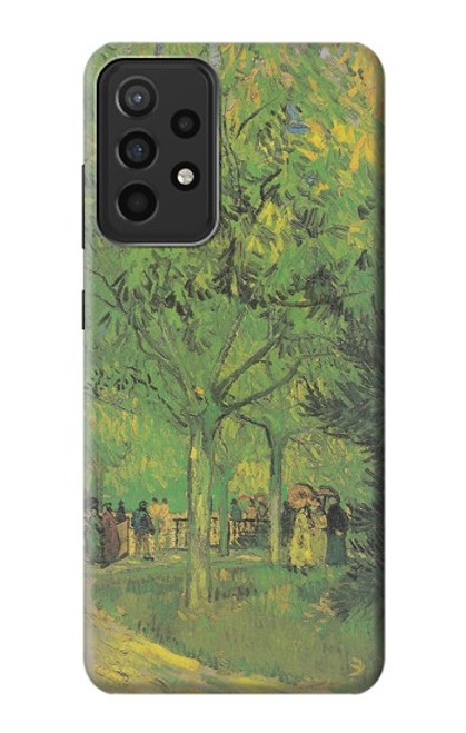 S3748 Van Gogh une ruelle dans un jardin public Etui Coque Housse pour Samsung Galaxy A52s 5G