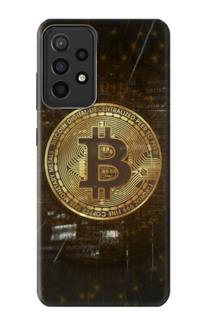 S3798 Crypto-monnaie Bitcoin Etui Coque Housse pour Samsung Galaxy A52s 5G