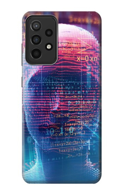 S3800 Visage humain numérique Etui Coque Housse pour Samsung Galaxy A52s 5G