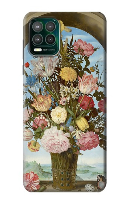 S3749 Vase de fleurs Etui Coque Housse pour Motorola Moto G Stylus 5G