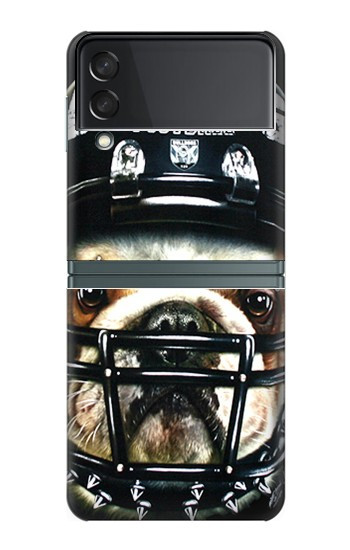 S0098 Bouledogue Football américain Etui Coque Housse pour Samsung Galaxy Z Flip 3 5G
