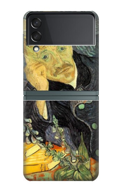 S0212 Van Gogh Portrait du Dr Gachet Etui Coque Housse pour Samsung Galaxy Z Flip 3 5G