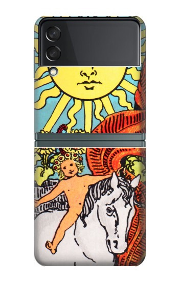 S0565 Le Soleil tarots Etui Coque Housse pour Samsung Galaxy Z Flip 3 5G
