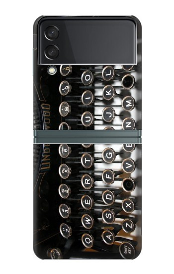 S0620 Machine à écrire Etui Coque Housse pour Samsung Galaxy Z Flip 3 5G