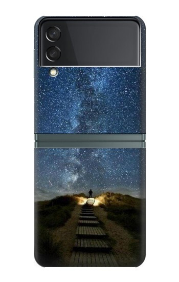 S0734 Stairway to Heaven Islande Etui Coque Housse pour Samsung Galaxy Z Flip 3 5G