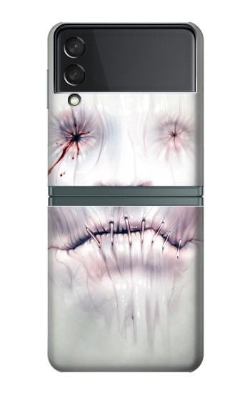 S0884 Visage d'horreur Etui Coque Housse pour Samsung Galaxy Z Flip 3 5G