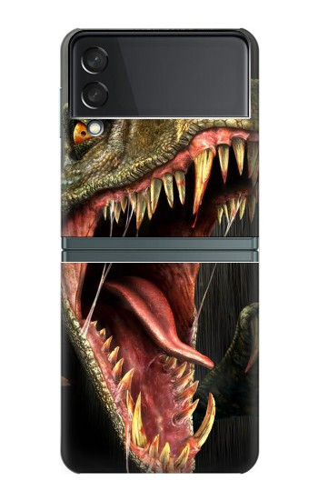 S0923 Dinosaur T-Rex Etui Coque Housse pour Samsung Galaxy Z Flip 3 5G