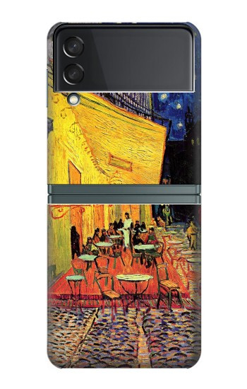 S0929 Van Gogh Café Terrasse Etui Coque Housse pour Samsung Galaxy Z Flip 3 5G