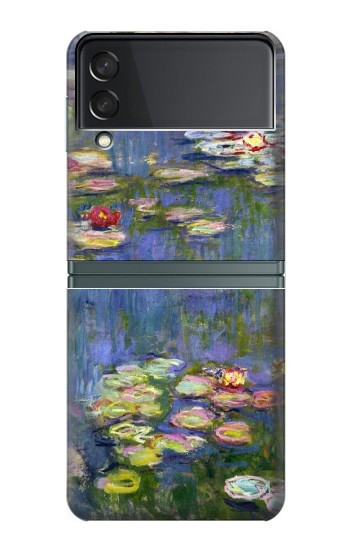 S0997 Claude Monet Nymphéas Etui Coque Housse pour Samsung Galaxy Z Flip 3 5G