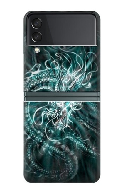 S1006 Numérique dragon chinois Etui Coque Housse pour Samsung Galaxy Z Flip 3 5G