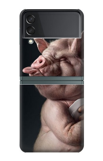 S1273 fou de porc Etui Coque Housse pour Samsung Galaxy Z Flip 3 5G