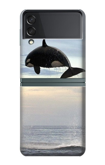 S1349 Épaulard Orca Etui Coque Housse pour Samsung Galaxy Z Flip 3 5G