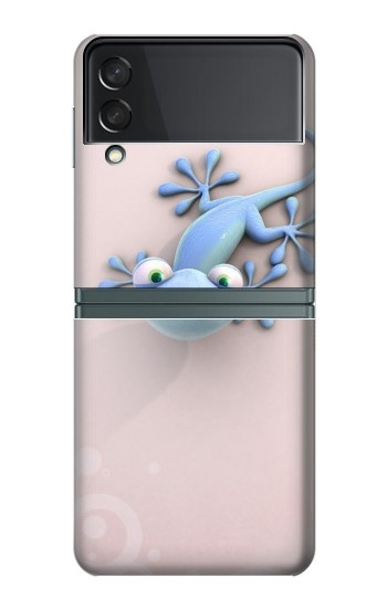 S1631 Drôle Gecko Lézard Etui Coque Housse pour Samsung Galaxy Z Flip 3 5G