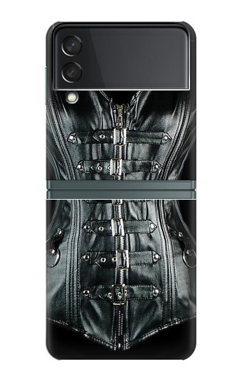 S1639 Gothique Corset Noir Etui Coque Housse pour Samsung Galaxy Z Flip 3 5G