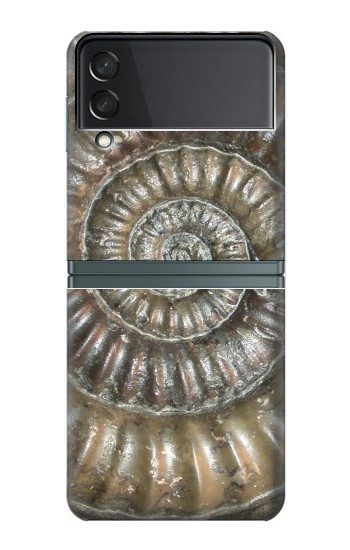 S1788 ammonite Fossile Etui Coque Housse pour Samsung Galaxy Z Flip 3 5G