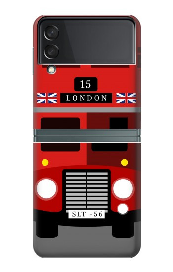 S2058 Angleterre britannique Bus Etui Coque Housse pour Samsung Galaxy Z Flip 3 5G