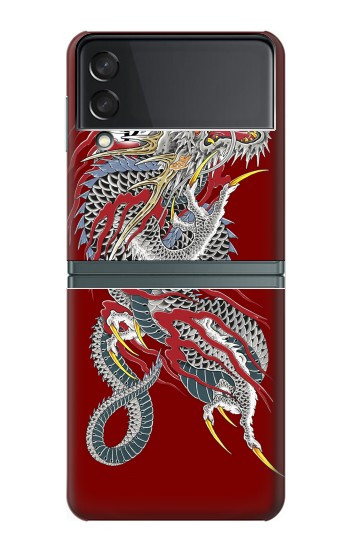 S2104 Yakuza dragon Tatouage Etui Coque Housse pour Samsung Galaxy Z Flip 3 5G