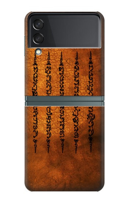 S2251 Le succès cinq lignes et bonne chance Tatouage Etui Coque Housse pour Samsung Galaxy Z Flip 3 5G