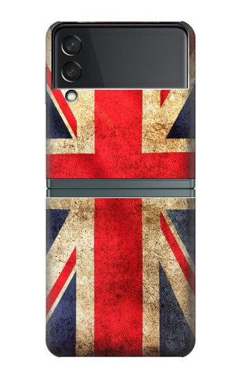 S2303 Drapeau britannique UK Millésime Etui Coque Housse pour Samsung Galaxy Z Flip 3 5G