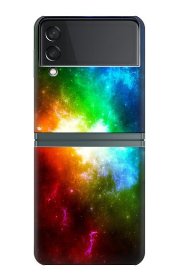 S2312 Arc en ciel coloré espace Galaxie Etui Coque Housse pour Samsung Galaxy Z Flip 3 5G