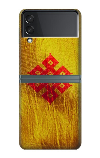 S2318 Noeud éternel méditation bouddhiste spirituelle Etui Coque Housse pour Samsung Galaxy Z Flip 3 5G