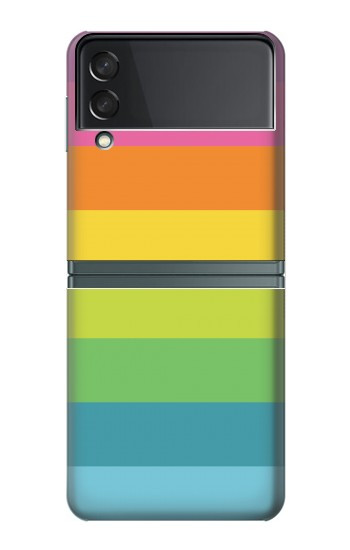 S2363 Arc en ciel Motif Etui Coque Housse pour Samsung Galaxy Z Flip 3 5G