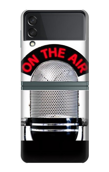 S2381 Radio Micro millésimé Sur les ondes Etui Coque Housse pour Samsung Galaxy Z Flip 3 5G