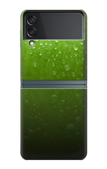 S2475 Seamless Texture verte pomme Etui Coque Housse pour Samsung Galaxy Z Flip 3 5G