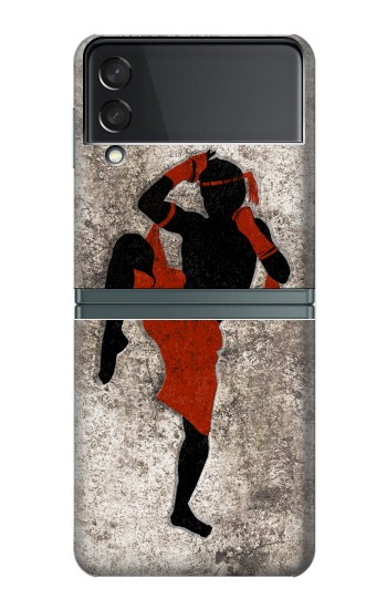 S2634 Muay Thai Kickboxing Art Martial Etui Coque Housse pour Samsung Galaxy Z Flip 3 5G
