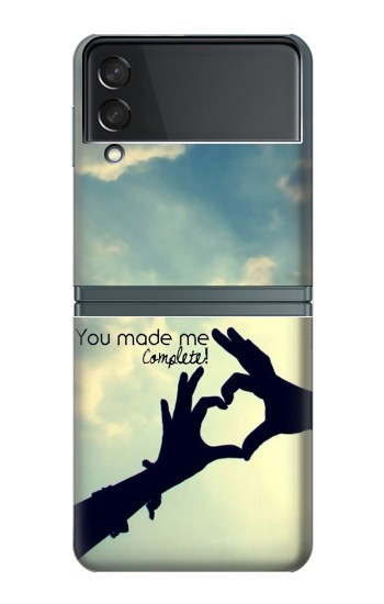 S2640 Vous avez fait de moi l'amour complet Etui Coque Housse pour Samsung Galaxy Z Flip 3 5G