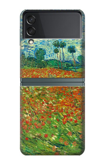 S2681 Champ de coquelicots Vincent Van Gogh Etui Coque Housse pour Samsung Galaxy Z Flip 3 5G
